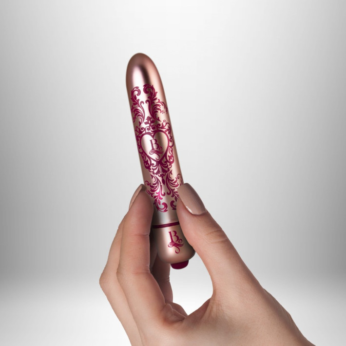 Glont Vibrator Boudoir - Promenade, Auriu-rosu, 9 Cm 3
