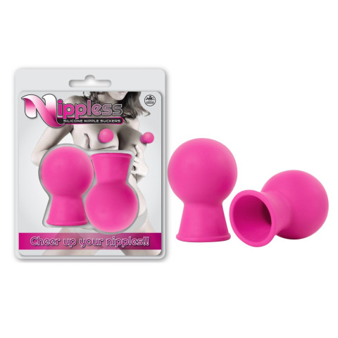 Nipple Covers, Nippless Silicone Nipple Sucker Set Of 2pcs Pink, pasiune.ro
