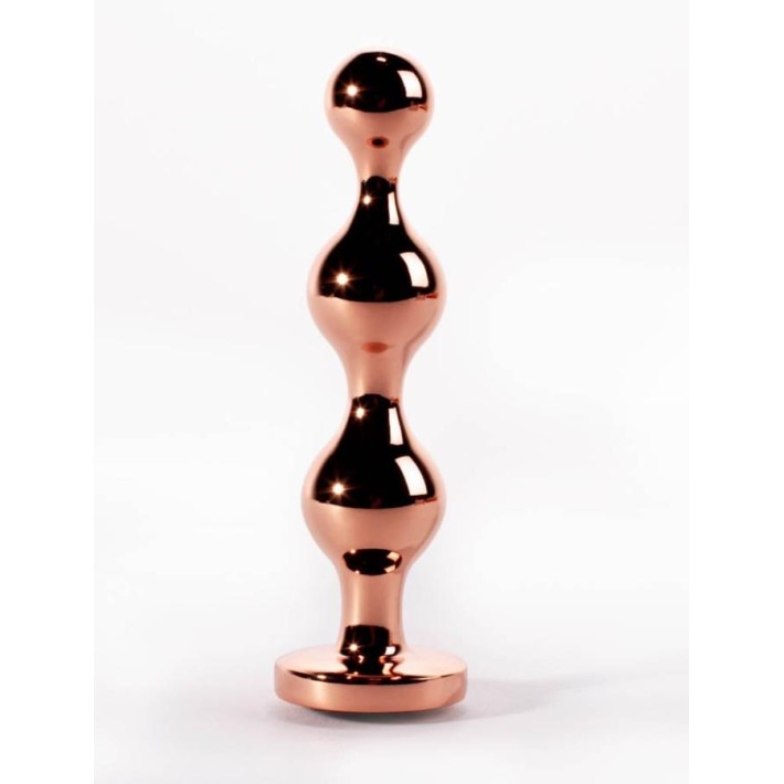 Dop Anal Cu Bijuterie Secret Shine Booty Call Gold M, Auriu + Negru, 11.5 Cm 2