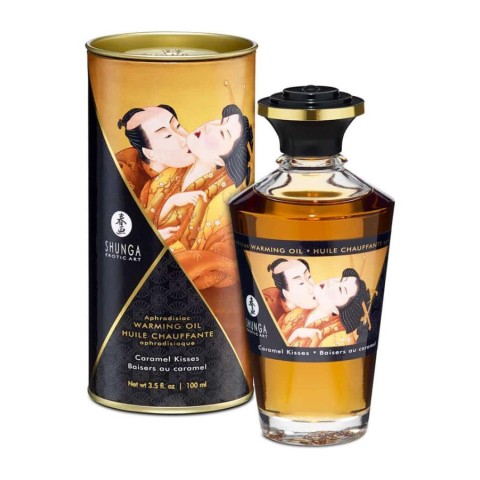 Masaj, Ulei Afrodiziac Cu Efect De Caldura Caramel Kisses, 100 Ml, pasiune.ro
