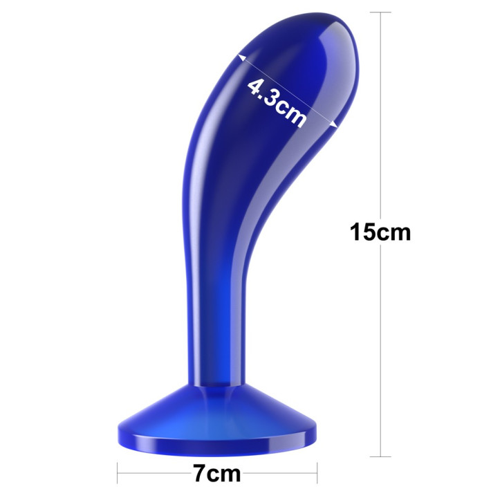 Dop Anal Flawless Clear, Albastru, 15 Cm 6