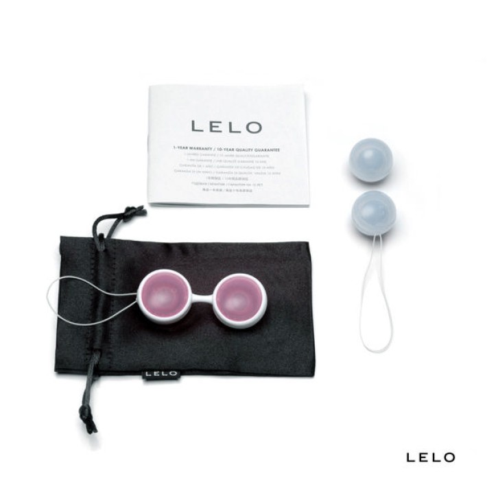 Bile Vaginale Kegel Lelo Luna, Roz/gri, 4 Buc. 2