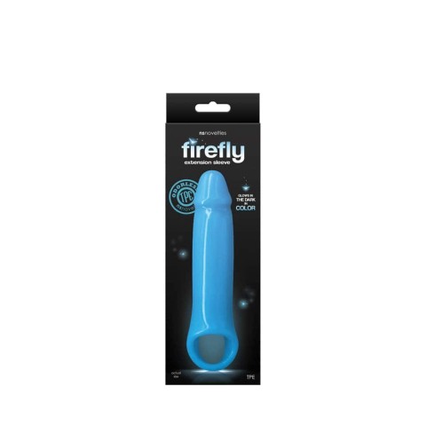 manson, Extensie/manson Penis Fosforescent Firefly, S, Albastru, pasiune.ro