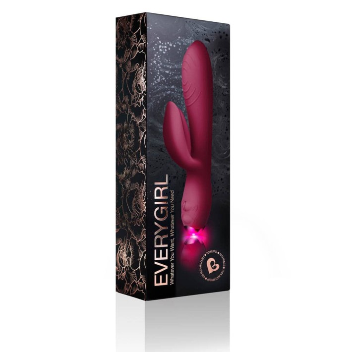 Vibrator Every Girl,  Burgundy, 18 Cm 4