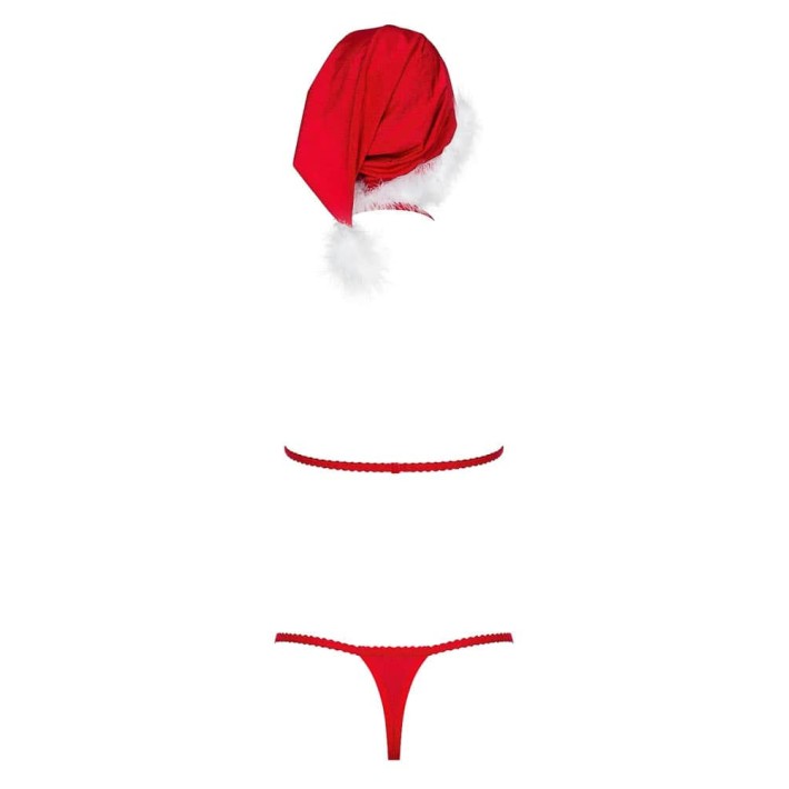 Costum Craciunita Sexy Santastic, Rosu, S/m 9