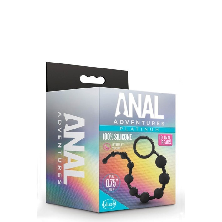 Bile Anale Platinum Anal Adventures, Negru 6