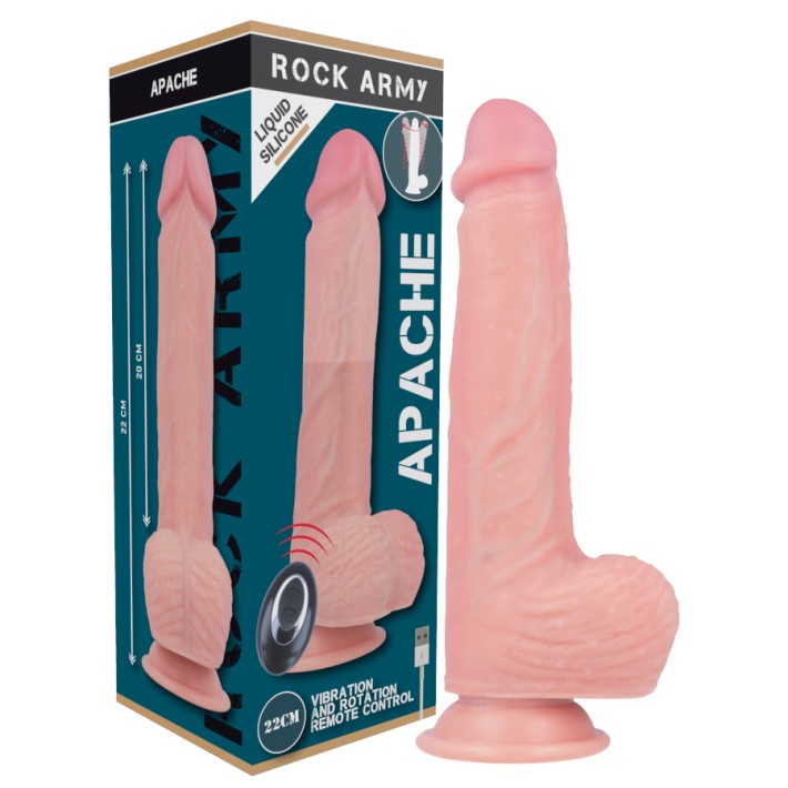 Vibrator Silicon Lichid Rockarmy Cu Telecomanda 22 Cm 9