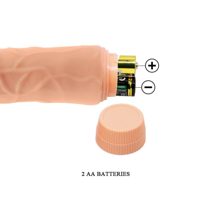 Vibrator Realistic Barbara Jeff, Natural, 19 Cm 5