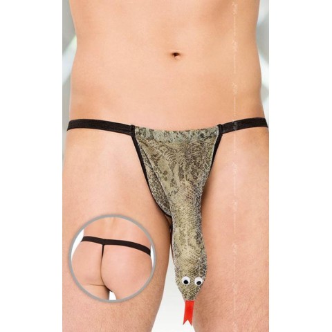 Lenjerie sexy barbati, Chiloti Fantezie String Sarpe, S/l, pasiune.ro