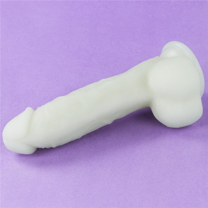 Dildo Fantezie Fosforescent Lumino Play, Alb, 20 Cm 6