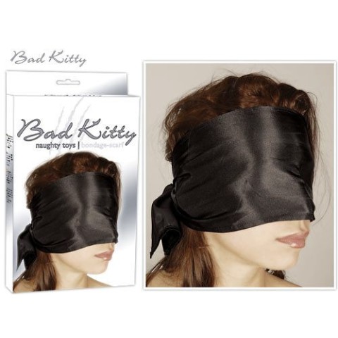 Masti, Esarfa Satin Bondage, Negru, pasiune.ro