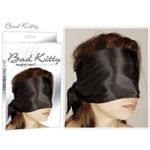kitty, Esarfa Satin Bondage, Negru, pasiune.ro