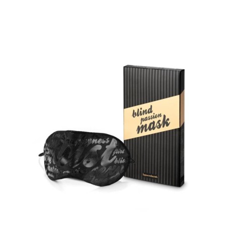 plastic, Masca Satinata Blind Passion, Negru, pasiune.ro