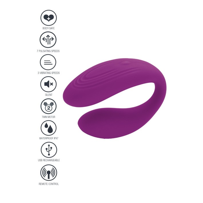 Vibrator Cuplu Bound Love Purpuriu 3