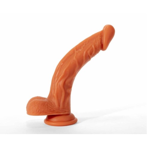 silicone, Dildo Realistic Colours Pleasure, Natural, 20 Cm, pasiune.ro