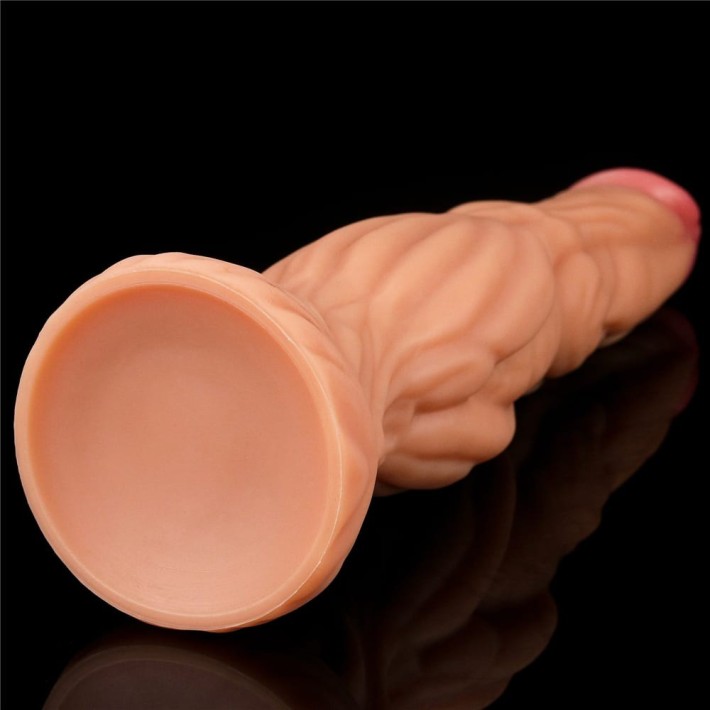 Dildo Clasic Cu Ventuza Dual-layered Sillicone Cock, Natural, 24 Cm 5