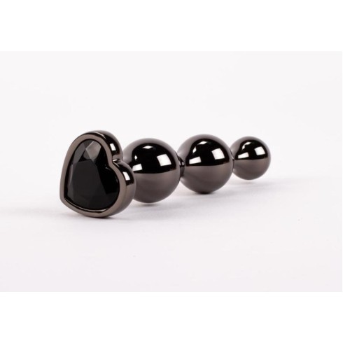 dop, Dop Anal Cu Bijuterie Secret Shine Booty Call S Ii, Negru Metalic, 10 Cm, pasiune.ro