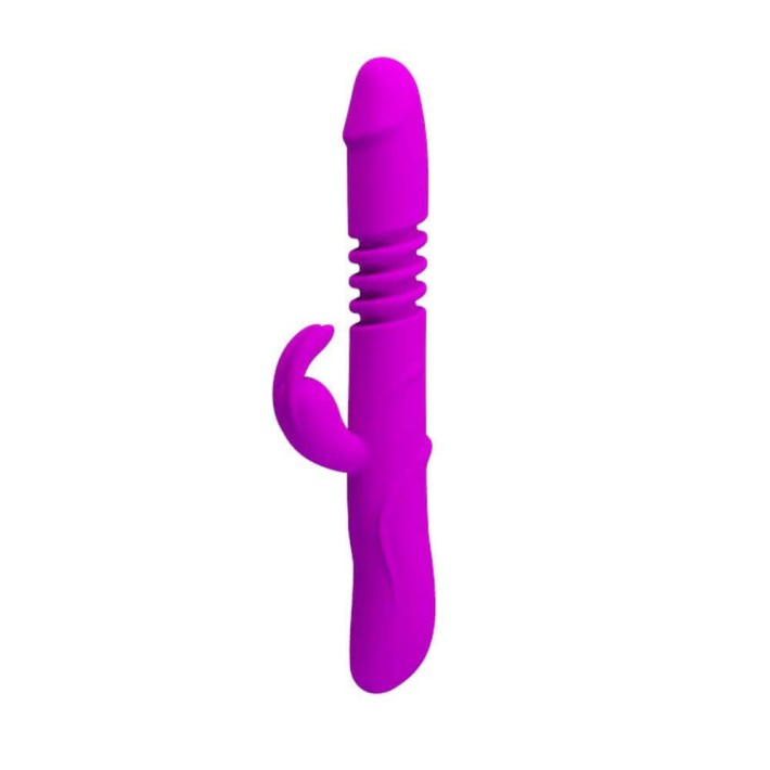 Vibrator Special Cu Rotatii Si Up-down Ward, Violet, 26 Cm 5