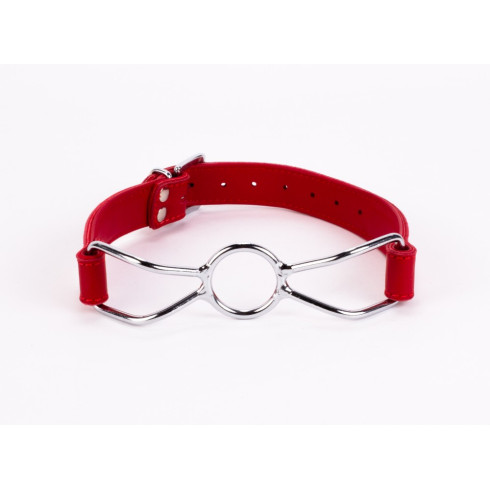 ou, Calf Softy Leather Top And Lamb Leather Padding With Stainless Steel Mouth Piece Red, pasiune.ro