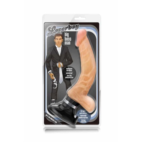 realistic, Vibrator Realistic Loverboy Big Boss Man, Natural, 26.5 Cm, pasiune.ro
