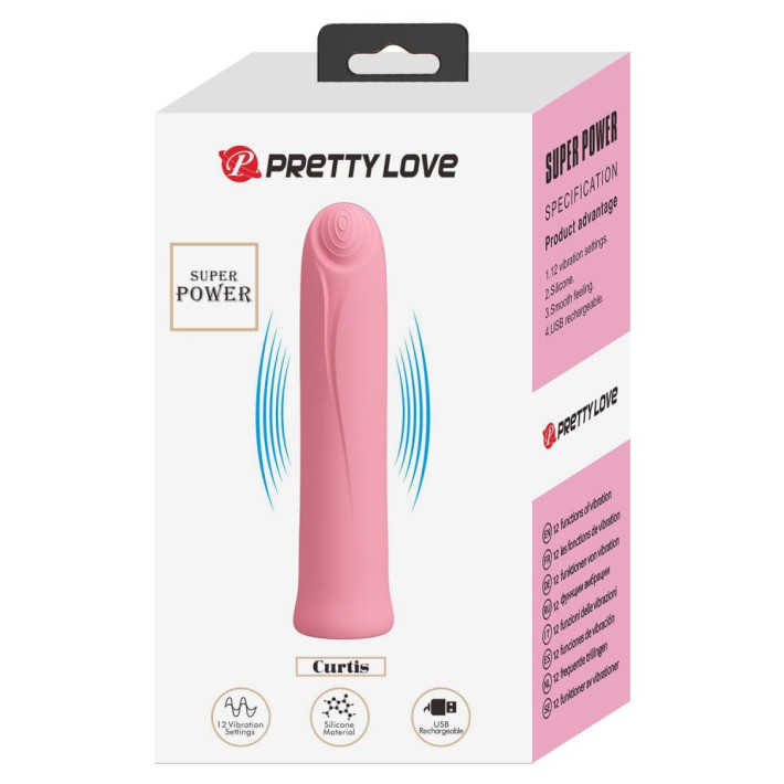 Vibrator Clasic Curtis, Roz, 10 Cm 8