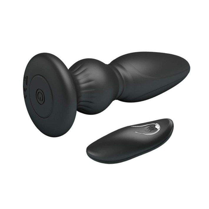 Dop Anal Cu Vibratii Mr. Play Super Power Ii, Negru, 12 Cm 5