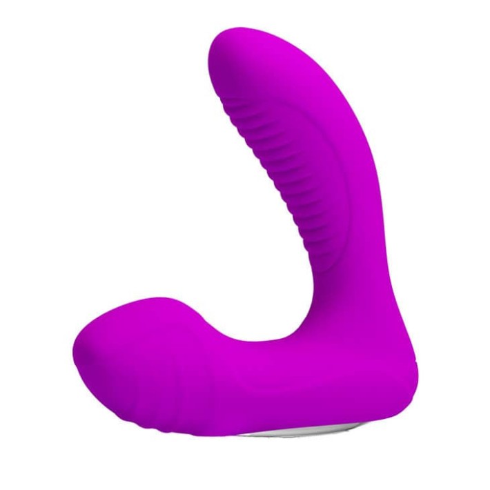 Stimulator Prostata Cu Functie Incalzire Lillian, Violet, 12 Cm 5