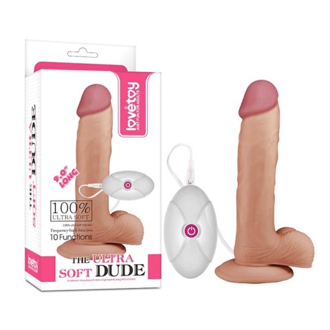 Vibratoare, Vibrator Realistic The Ultra Soft Dude, Natural, 21.5 Cm, pasiune.ro