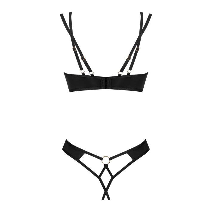 Nesari 2-pcs Crotchless Set   Xs/s M/l, Xl/2xl, Xs/s 4
