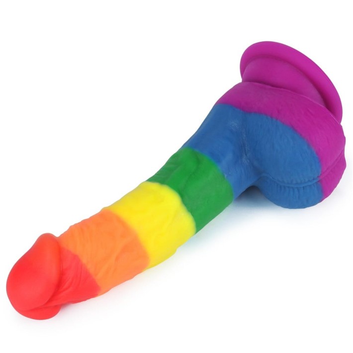 Dildo Clasic Cu Ventuza Prider, Multicolor, 20.5 Cm 5