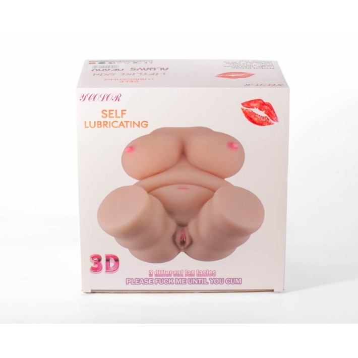 Masturbator 2-in-1 Double Hole 3d V 10