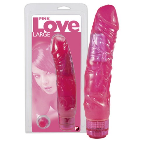 you2toys, Vibrator Pink Love Large, Roz, 22 Cm, pasiune.ro