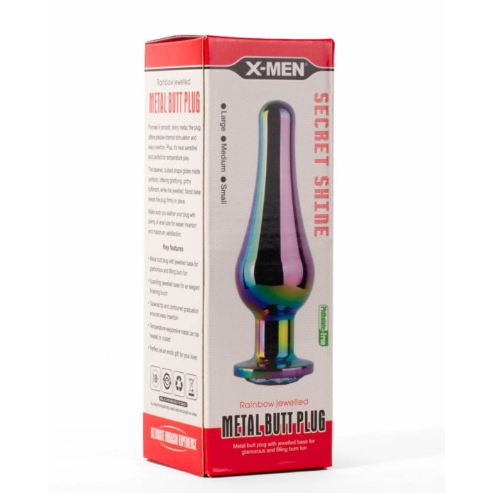 Dop Anal Cu Bijuterie Secret Shine Metal S, Multicolor,  4