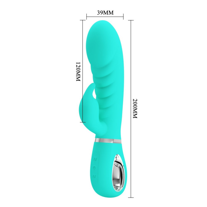Vibrator Rabbit Prescott, Verde, 20 Cm 11