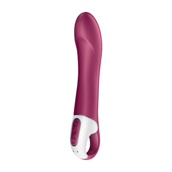Vibrator Punctul G Big Heat, Bordo, 22 Cm 3
