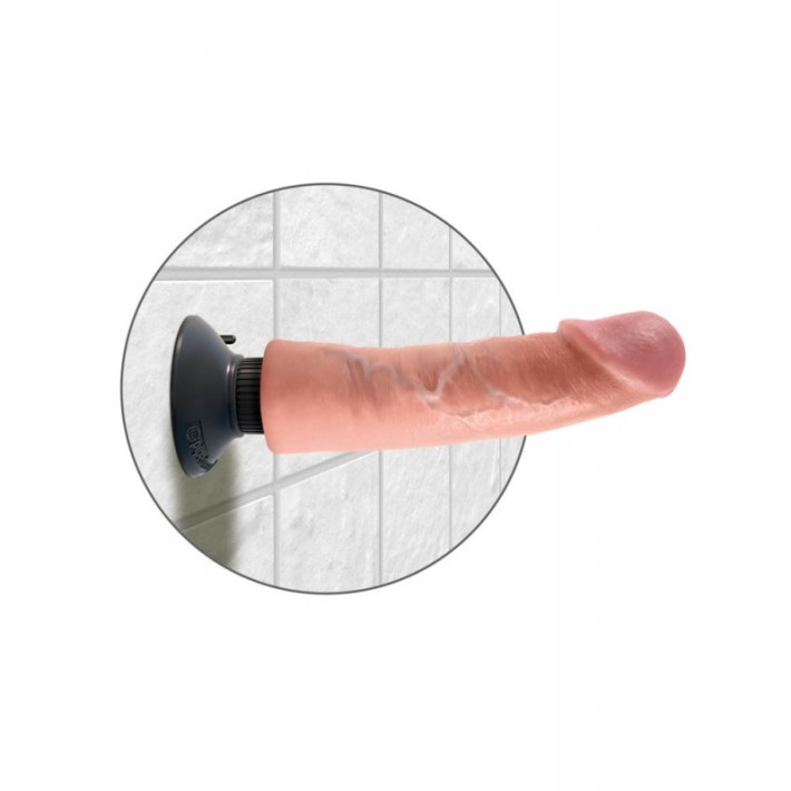 Vibrator Realistic King Cock, Natural, 20.3 Cm 3
