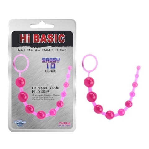 Chisa Novelties, Bile Anale Sassy 10, Roz, pasiune.ro