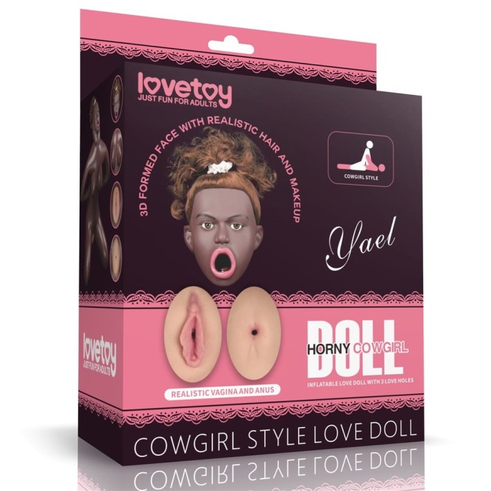 Papusa Gonflabila Cowgirl Style Love Doll, Brun 9