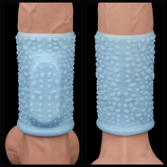 Inel / Manson Penis Cu Vibratii Drip Knights, Albastru 3