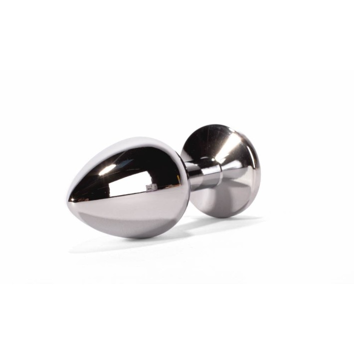 Dop Anal Cu Bijuterie Secret Shade Metal L, Argintiu + Negru, 9.5 Cm 3