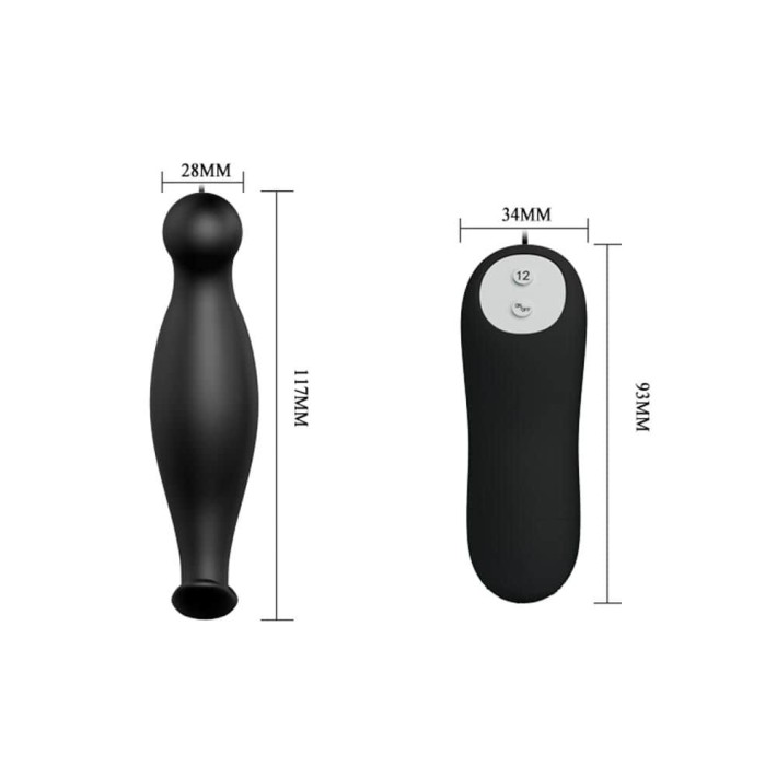 Dop Anal Special Stimulation, Negru, 11.5 Cm 8