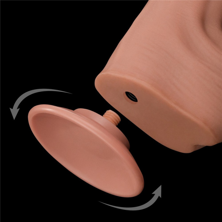 Dildo Ultra Realistic King Sized Sliding Skin Dual Layer Dong, Natural, 29 Cm 12