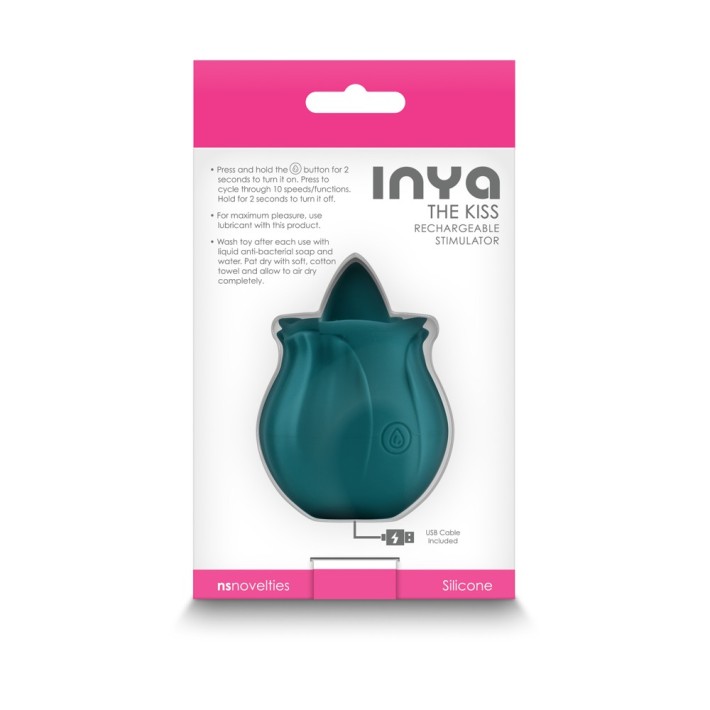 Vibrator Clitoridian Inya The Kiss, Verde 4