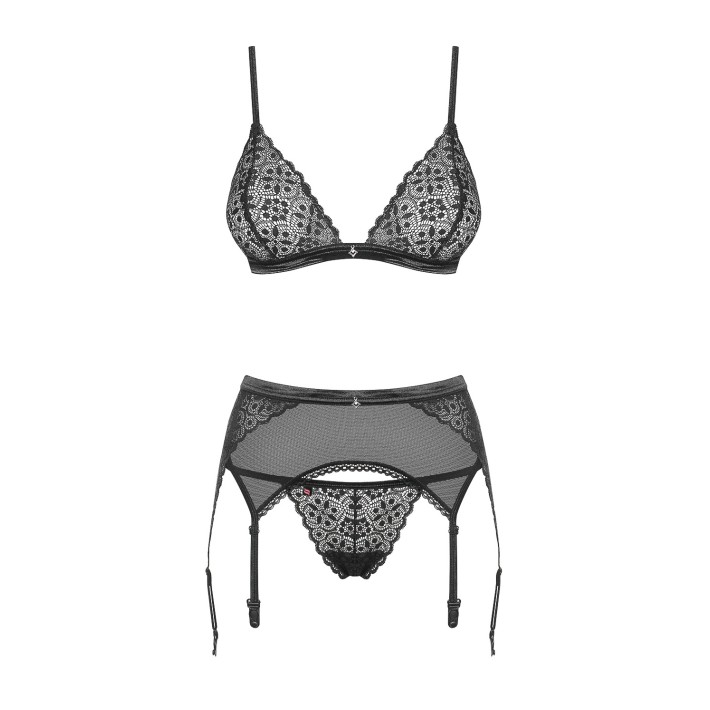 Shibu 3-pcs Set Black  S/m L/xl, S/m 9