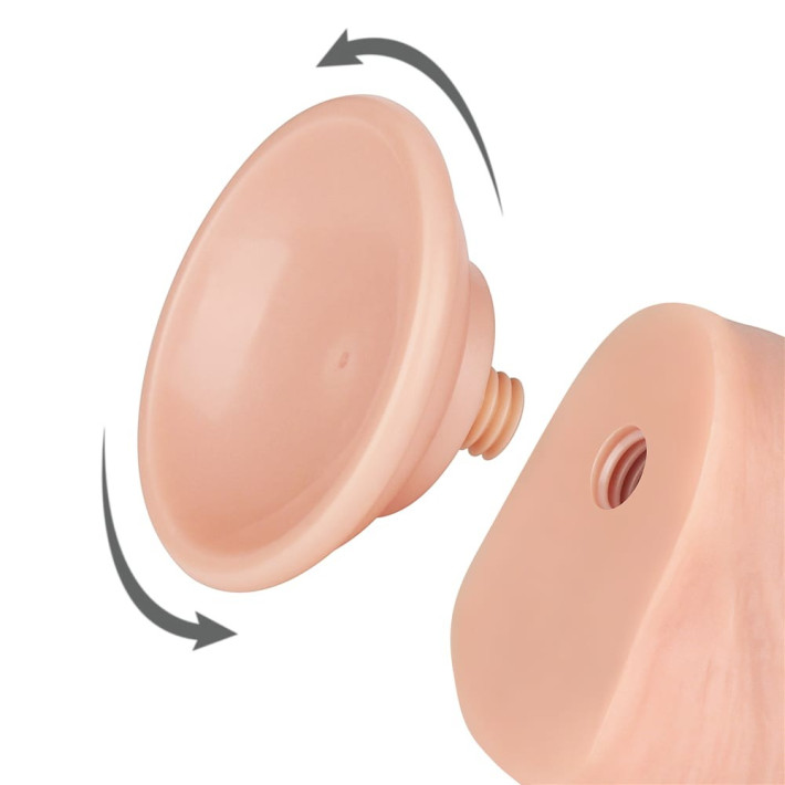 Dildo Realistic Sliding Skin Dual Layer Iii, Natural, 20 Cm 3
