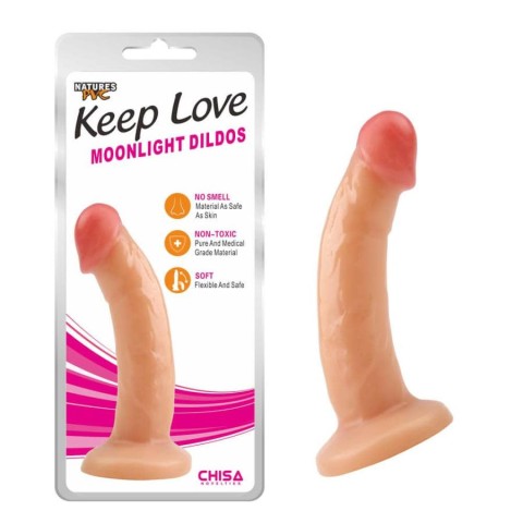 Chisa Novelties, Dildo Clasic Moonlight, Natural, 18.5 Cm, pasiune.ro