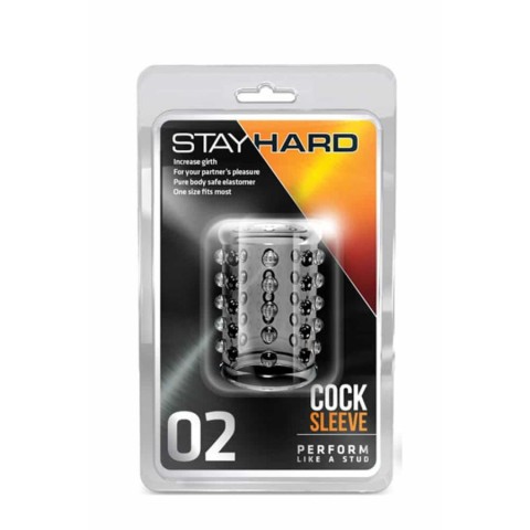Blush, Manson Penis Stay Hard - Cock Sleeve 02, Transparent, pasiune.ro