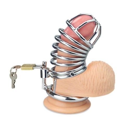 Fetish SM, Cusca Pentru Penis/ Dispozitiv De Castitate Jailed Emperor, Metalic, pasiune.ro
