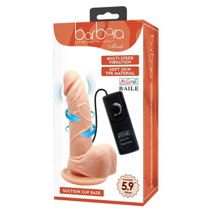 Vibrator Realistic Barbara Mark, Natural, 15 Cm 5