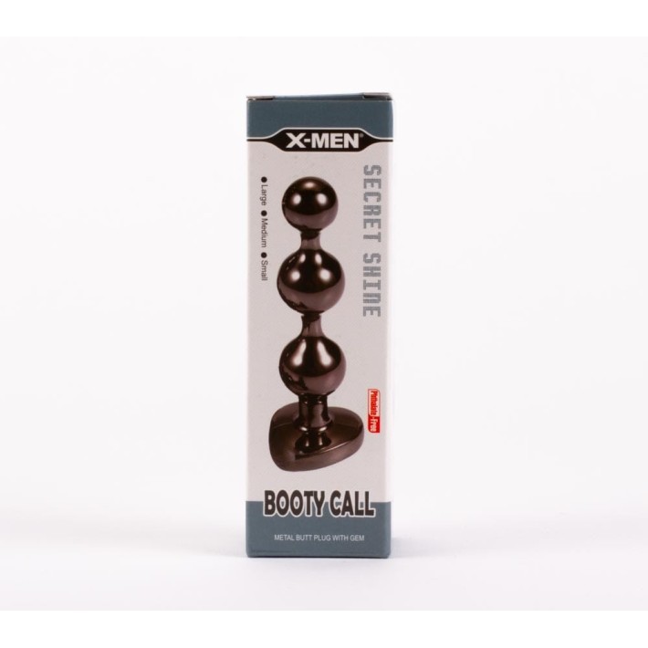 Dop Anal Cu Bijuterie Secret Shine Booty Call S Ii, Negru Metalic, 10 Cm 5